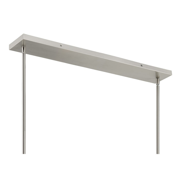 Savoy House - 1-1249-8-SN - Eight Light Linear Chandelier - Baldwin - Satin Nickel