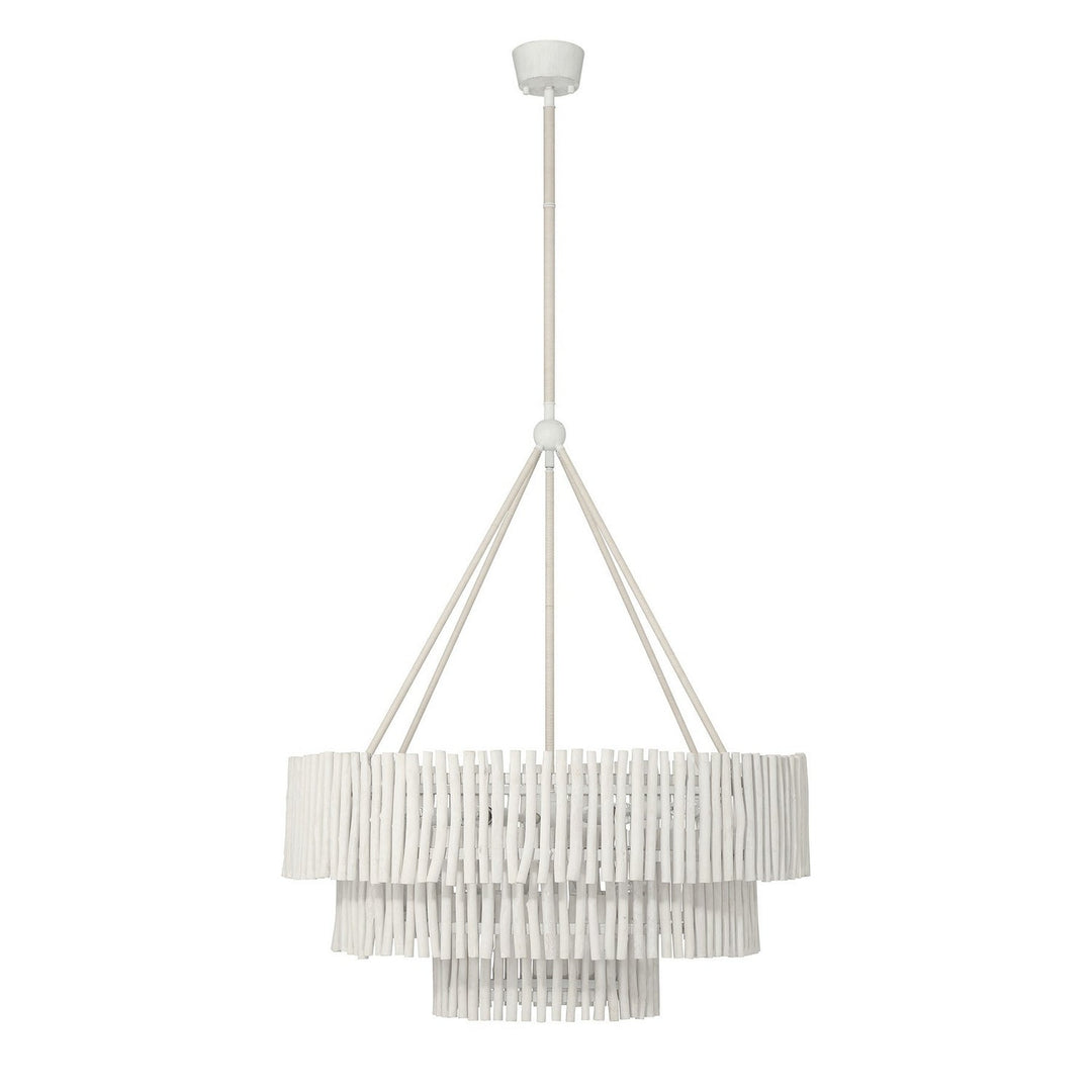 Savoy House - 1-1456-9-340 - Nine Light Chandelier - Phong - Blanco