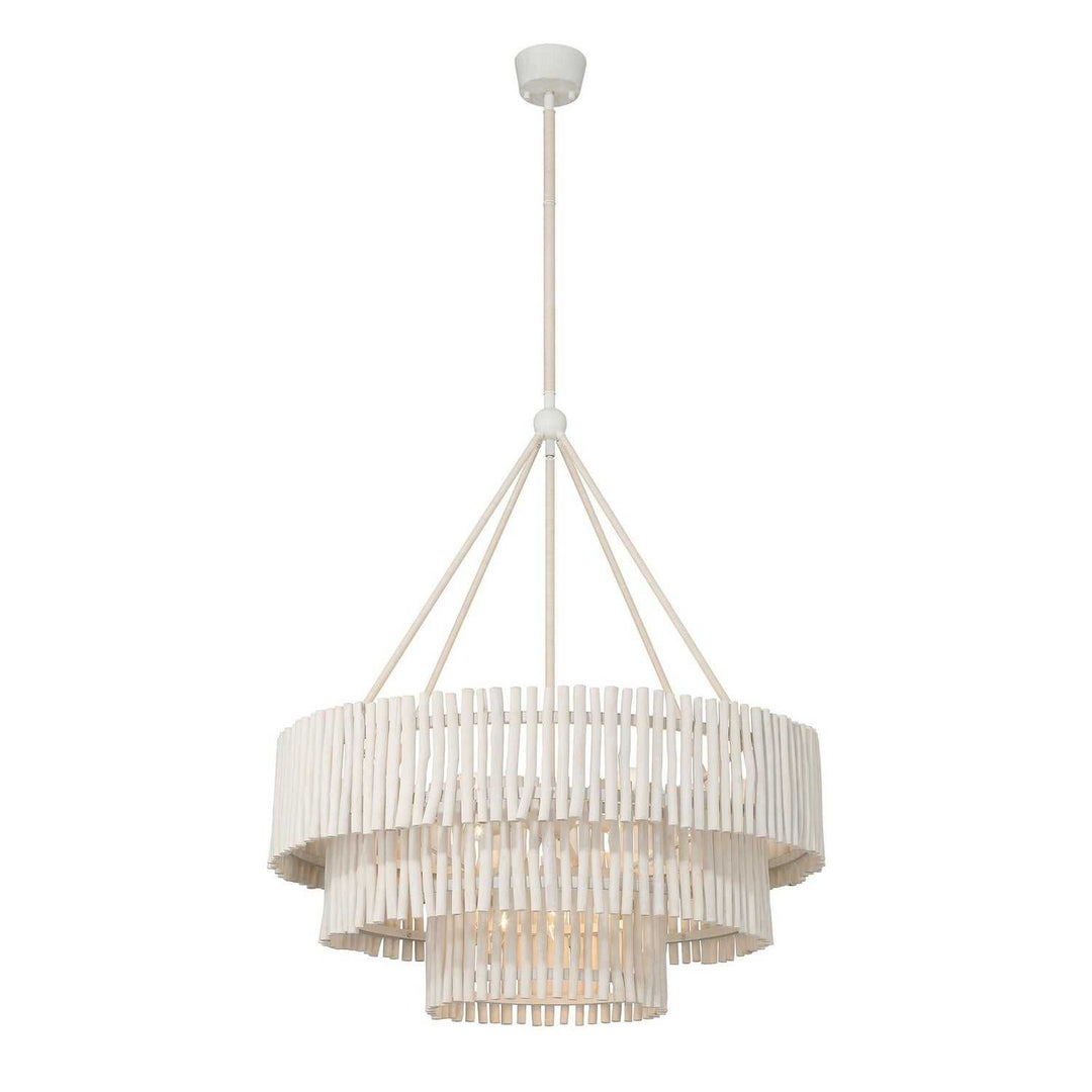Savoy House - 1-1456-9-340 - Nine Light Chandelier - Phong - Blanco