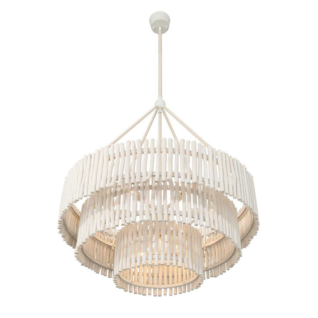 Savoy House - 1-1456-9-340 - Nine Light Chandelier - Phong - Blanco