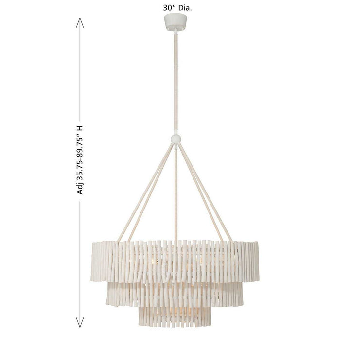 Savoy House - 1-1456-9-340 - Nine Light Chandelier - Phong - Blanco