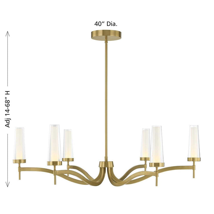 Savoy House - 1-1464-6-322 - LED Chandelier - Butler - Warm Brass
