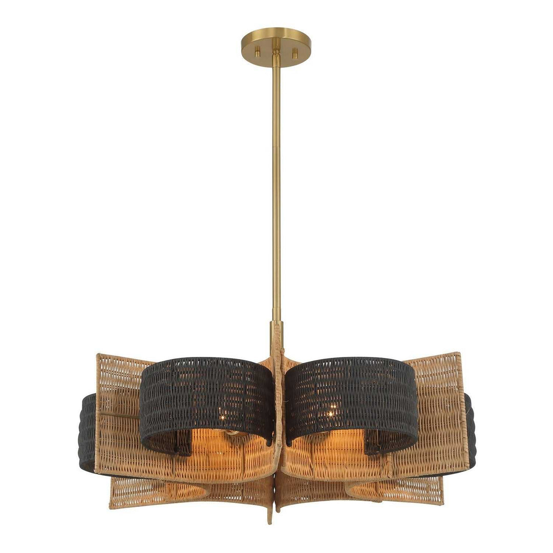 Savoy House - 1-1466-6-322 - Six Light Chandelier - Espacio - Warm Brass