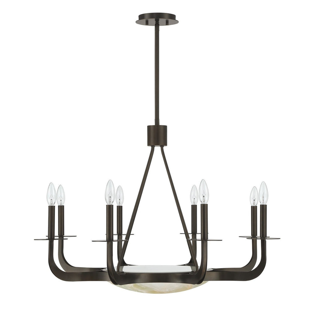 Savoy House - 1-1487-9-15 - Nine Light Chandelier - Salford - Mediterranean Bronze