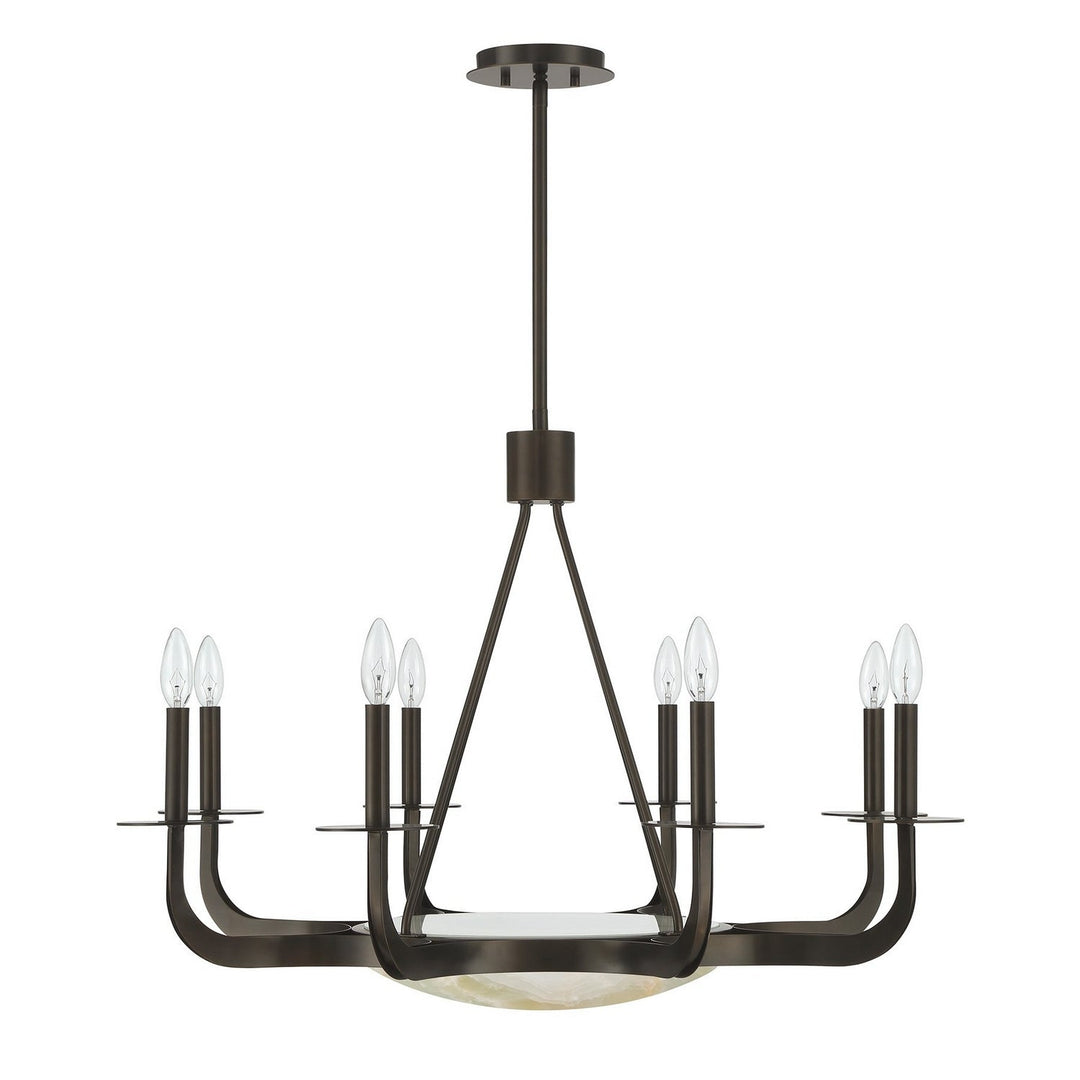 Savoy House - 1-1487-9-15 - Nine Light Chandelier - Salford - Mediterranean Bronze