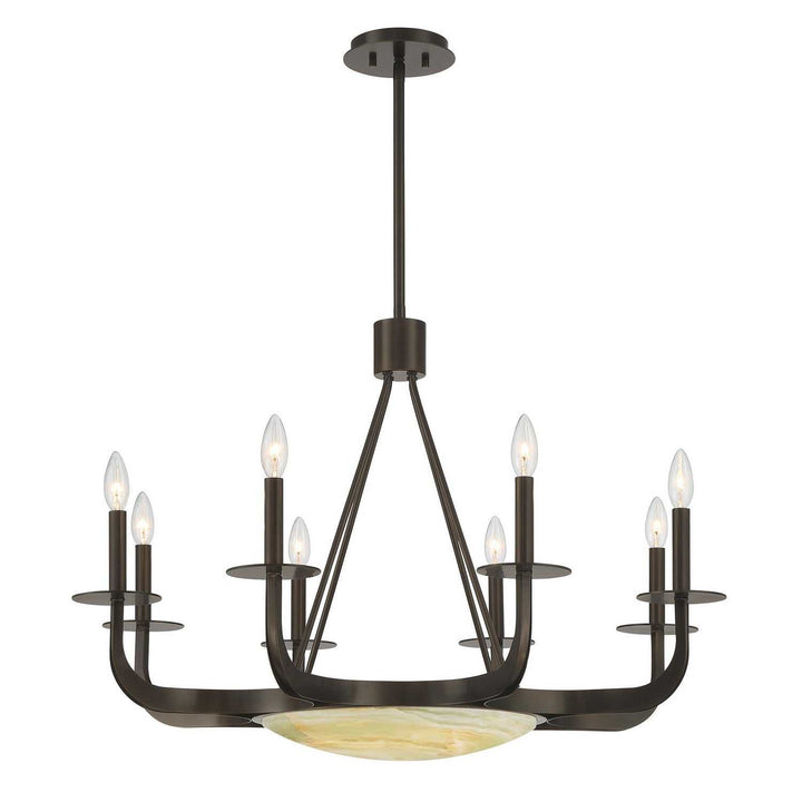 Savoy House - 1-1487-9-15 - Nine Light Chandelier - Salford - Mediterranean Bronze