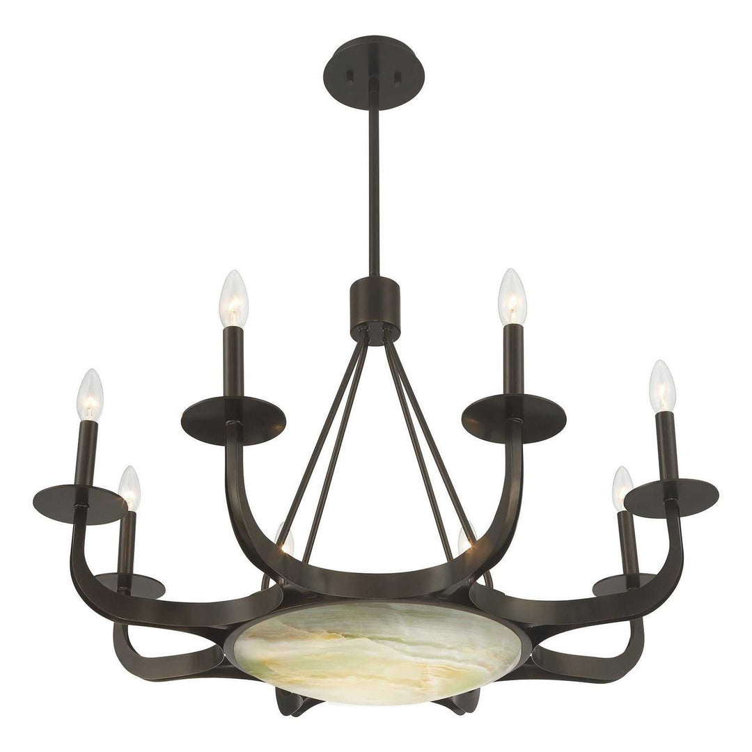 Savoy House - 1-1487-9-15 - Nine Light Chandelier - Salford - Mediterranean Bronze