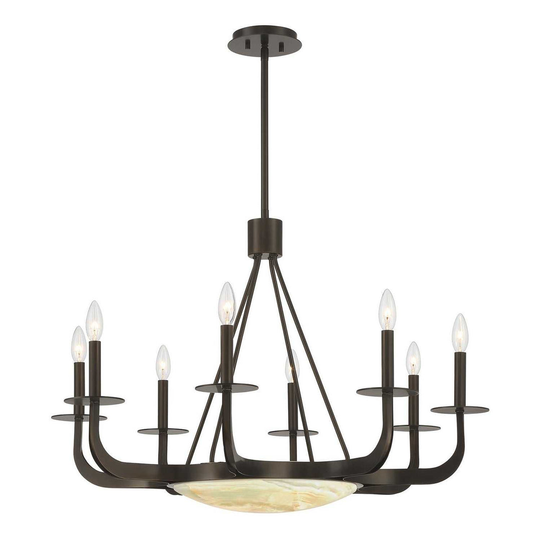 Savoy House - 1-1487-9-15 - Nine Light Chandelier - Salford - Mediterranean Bronze