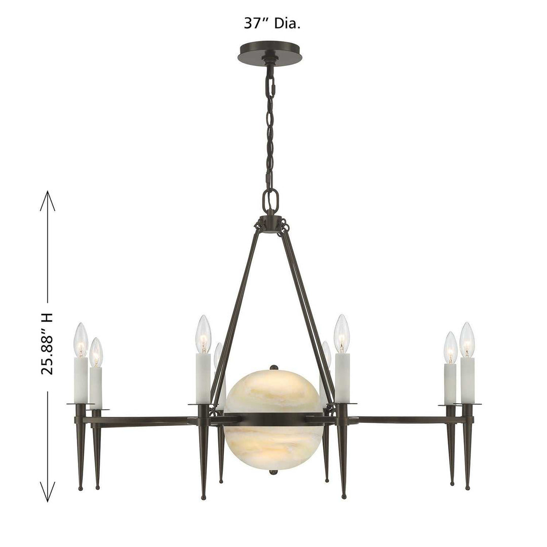Savoy House - 1-1488-10-15 - Ten Light Chandelier - Sanger - Mediterranean Bronze