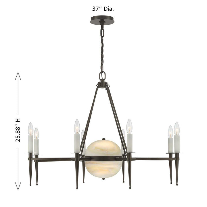 Savoy House - 1-1488-10-15 - Ten Light Chandelier - Sanger - Mediterranean Bronze