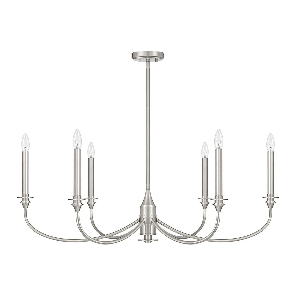 Savoy House - 1-1500-6-SN - Six Light Chandelier - Coventry - Satin Nickel
