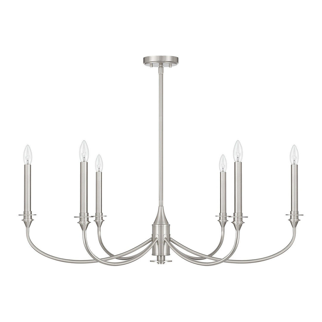 Savoy House - 1-1500-6-SN - Six Light Chandelier - Coventry - Satin Nickel