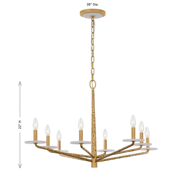 Savoy House - 1-1965-8-60 - Eight Light Chandelier - Judi - Distressed Gold