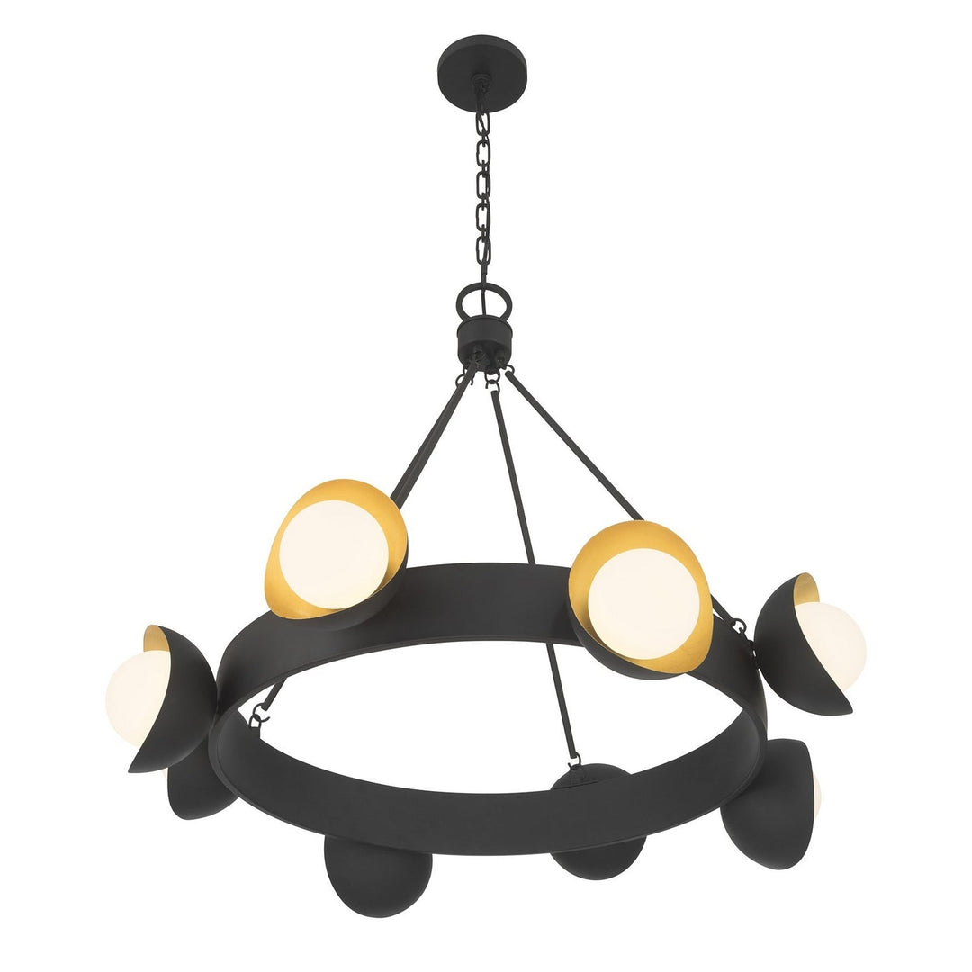 Savoy House - 1-2411-8-343 - LED Chandelier - Pierson - Black Cashmere/True Gold