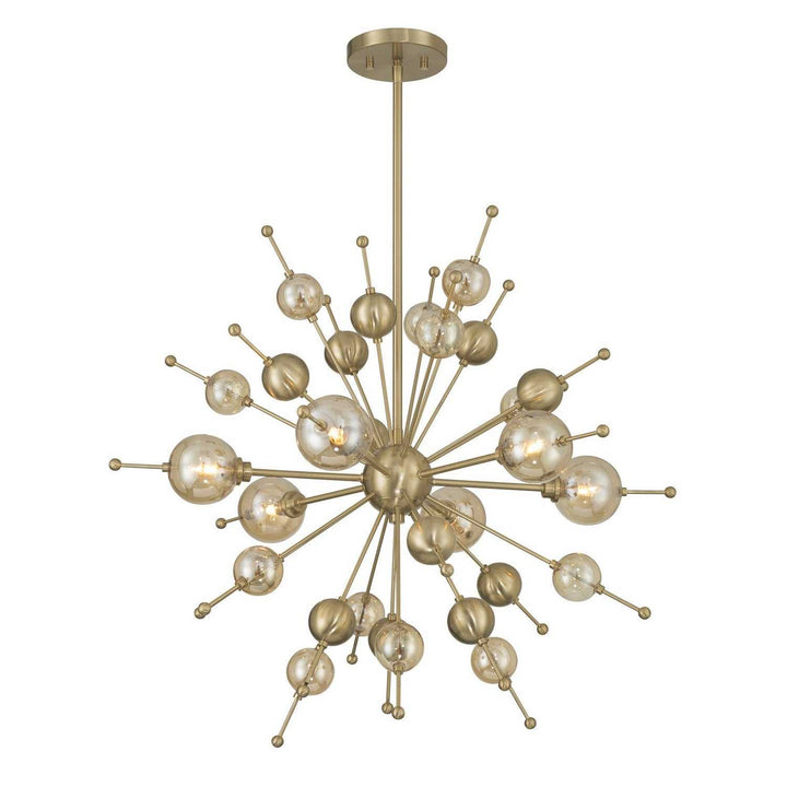 Savoy House - 1-2514-6-127 - Six Light Chandelier - Crescent - Noble Brass