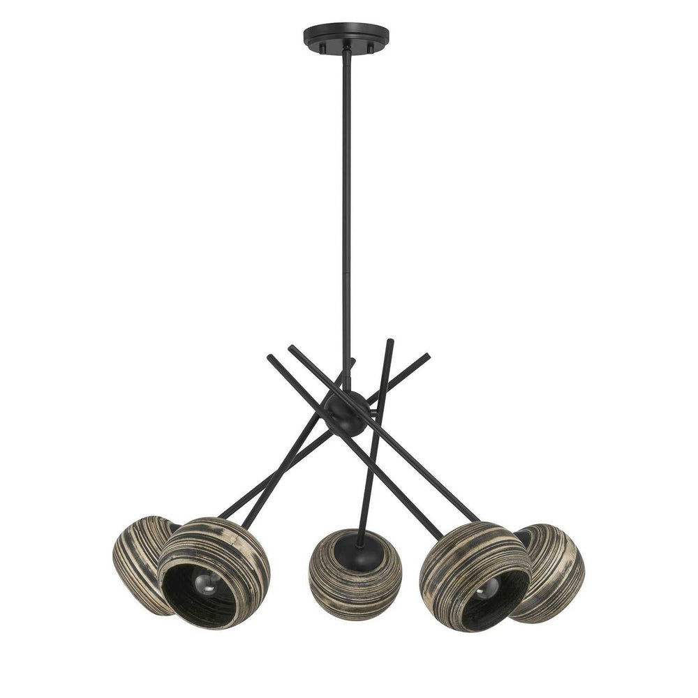 Savoy House - 1-2968-5-89 - Five Light Chandelier - Jasper - Matte Black