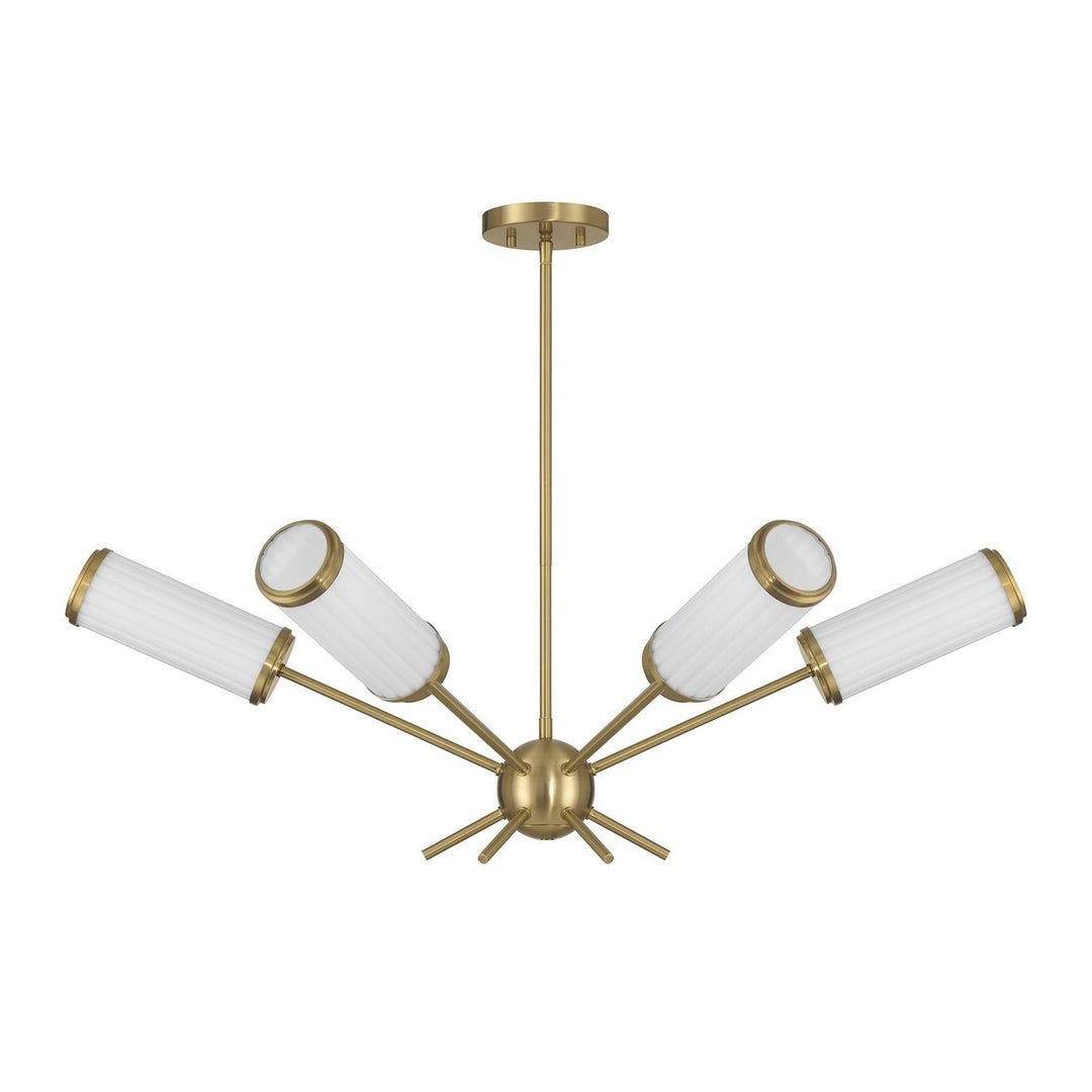 Savoy House - 1-3198-6-322 - Six Light Chandelier - Denison - Warm Brass