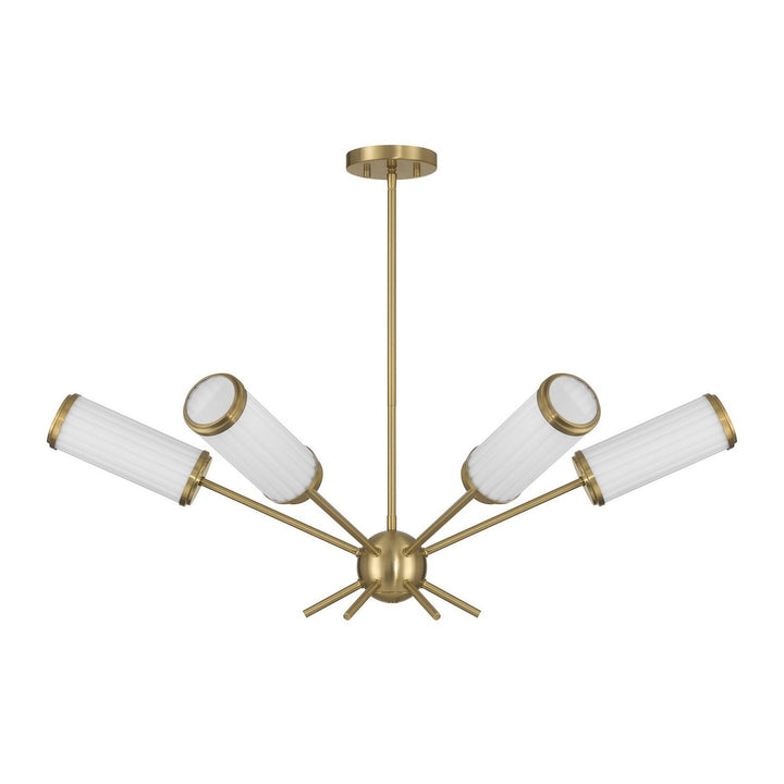 Savoy House - 1-3198-6-322 - Six Light Chandelier - Denison - Warm Brass