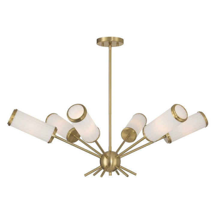 Savoy House - 1-3198-6-322 - Six Light Chandelier - Denison - Warm Brass