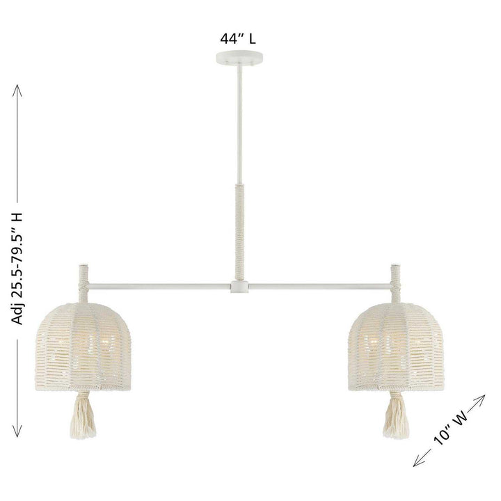 Savoy House - 1-3403-6-341 - Six Light Chandelier - Lunara - Cotton