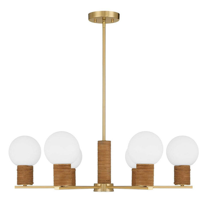 Savoy House - 1-4080-6-322 - Six Light Chandelier - Jarrell - Warm Brass