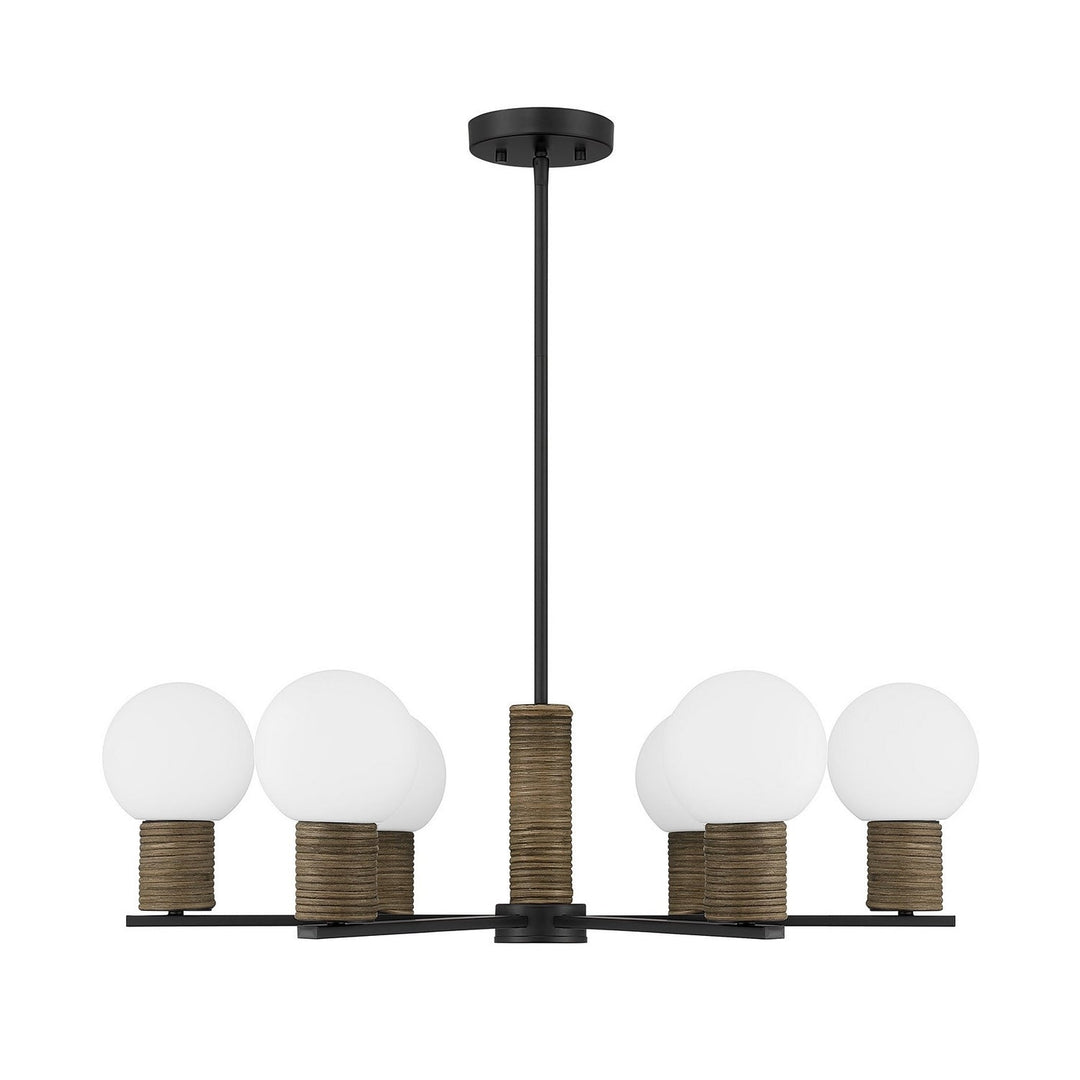 Savoy House - 1-4080-6-89 - Six Light Chandelier - Jarrell - Matte Black