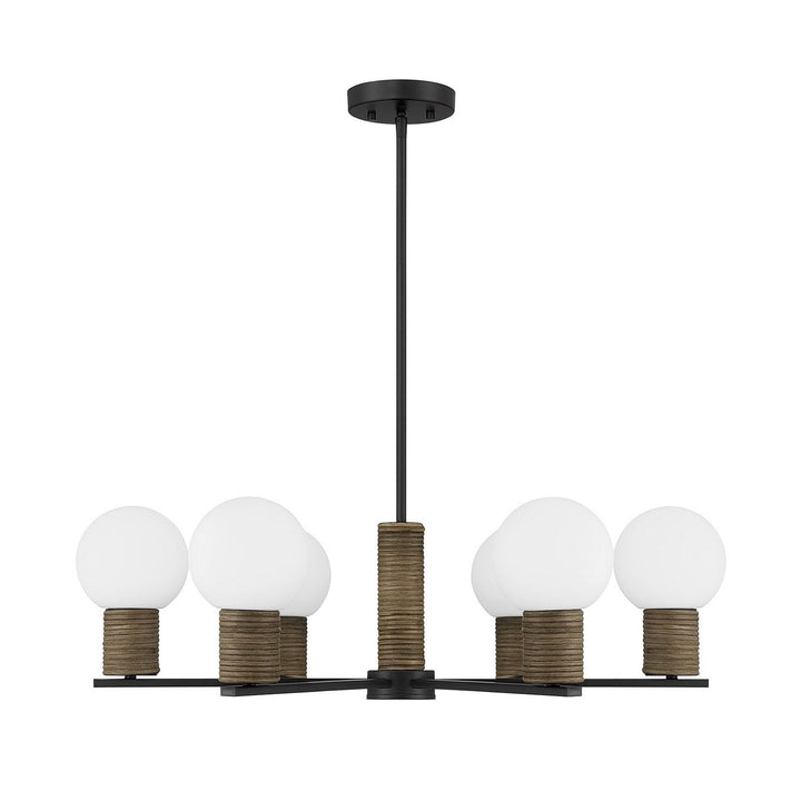 Savoy House - 1-4080-6-89 - Six Light Chandelier - Jarrell - Matte Black