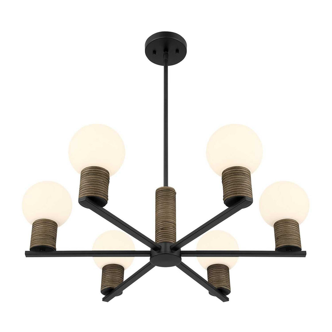 Savoy House - 1-4080-6-89 - Six Light Chandelier - Jarrell - Matte Black