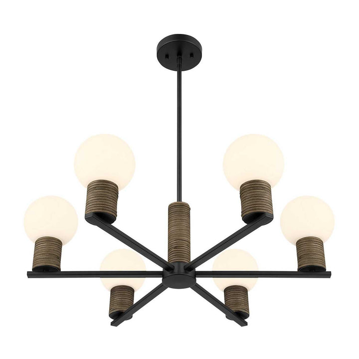 Savoy House - 1-4080-6-89 - Six Light Chandelier - Jarrell - Matte Black