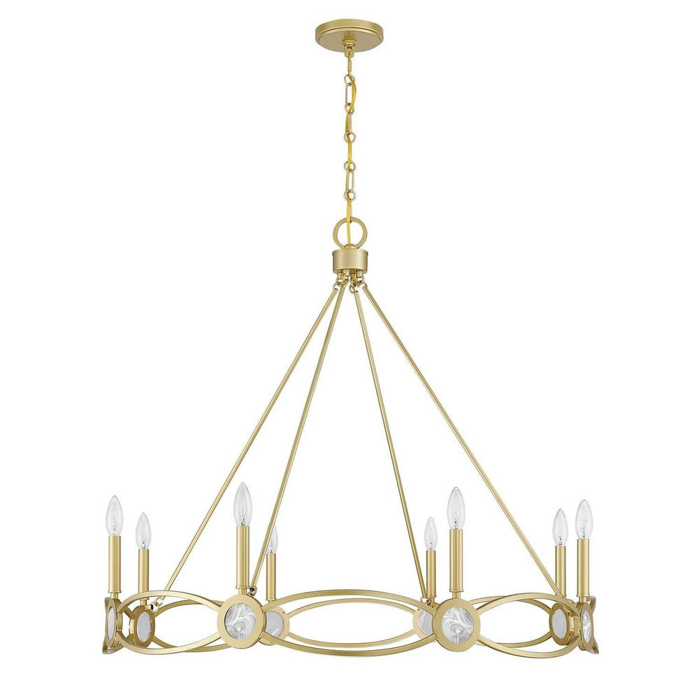 Savoy House - 1-4102-8-328 - Eight Light Chandelier - Minette - Spun Gold