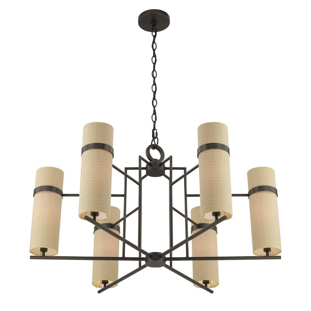 Savoy House - 1-4562-6-15 - Six Light Chandelier - Weston - Mediterranean Bronze