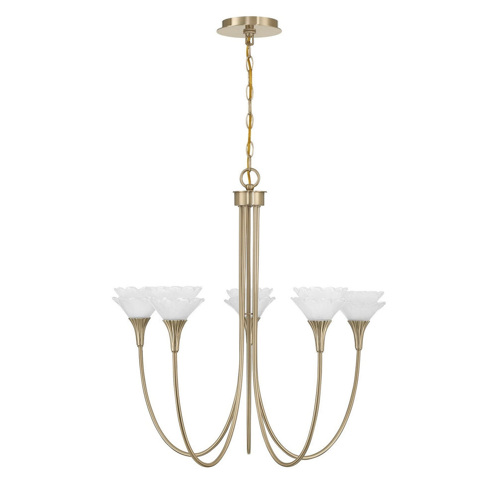 Savoy House - 1-5082-5-127 - Five Light Chandelier - Florena - Noble Brass