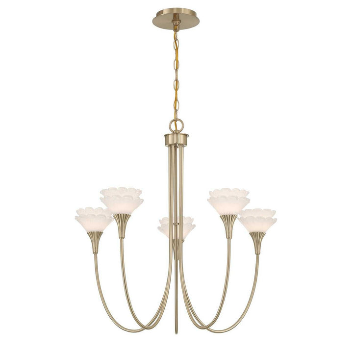 Savoy House - 1-5082-5-127 - Five Light Chandelier - Florena - Noble Brass