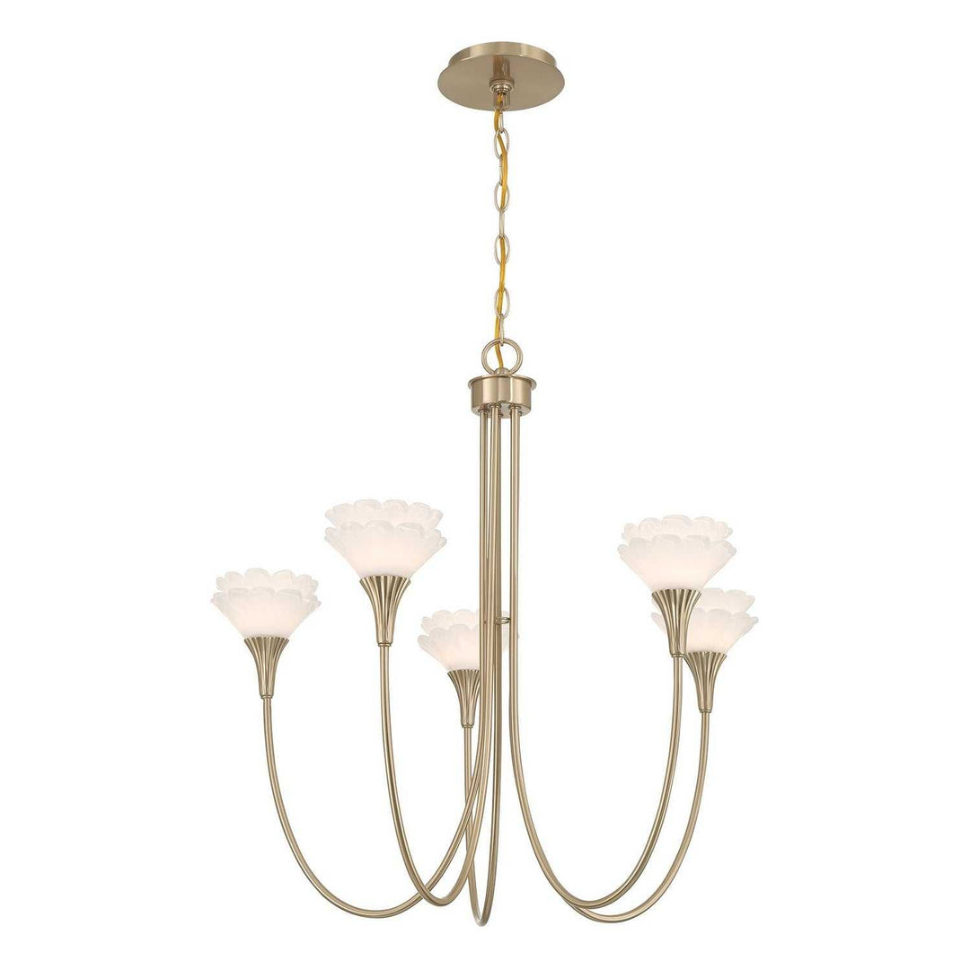Savoy House - 1-5082-5-127 - Five Light Chandelier - Florena - Noble Brass