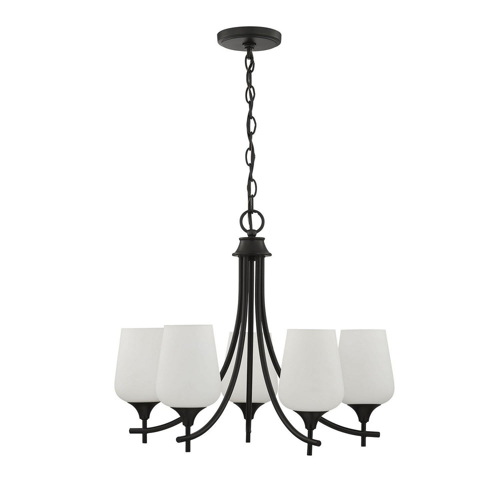 Savoy House - 1-6032-5-BK - Five Light Chandelier - Octave - Matte Black