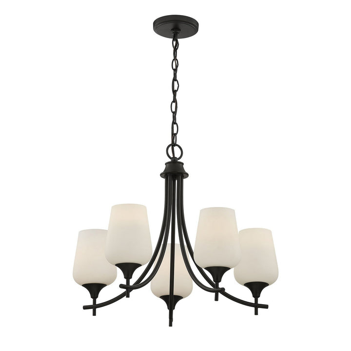 Savoy House - 1-6032-5-BK - Five Light Chandelier - Octave - Matte Black