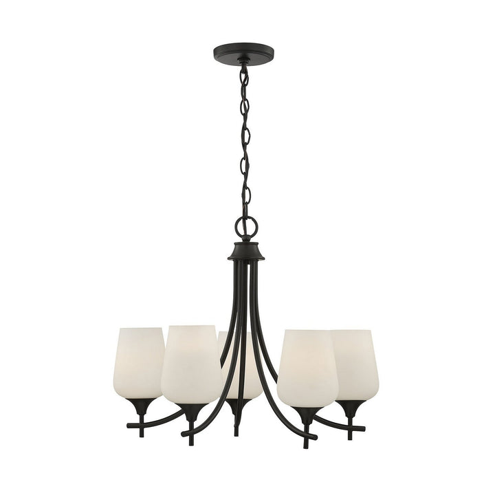 Savoy House - 1-6032-5-BK - Five Light Chandelier - Octave - Matte Black