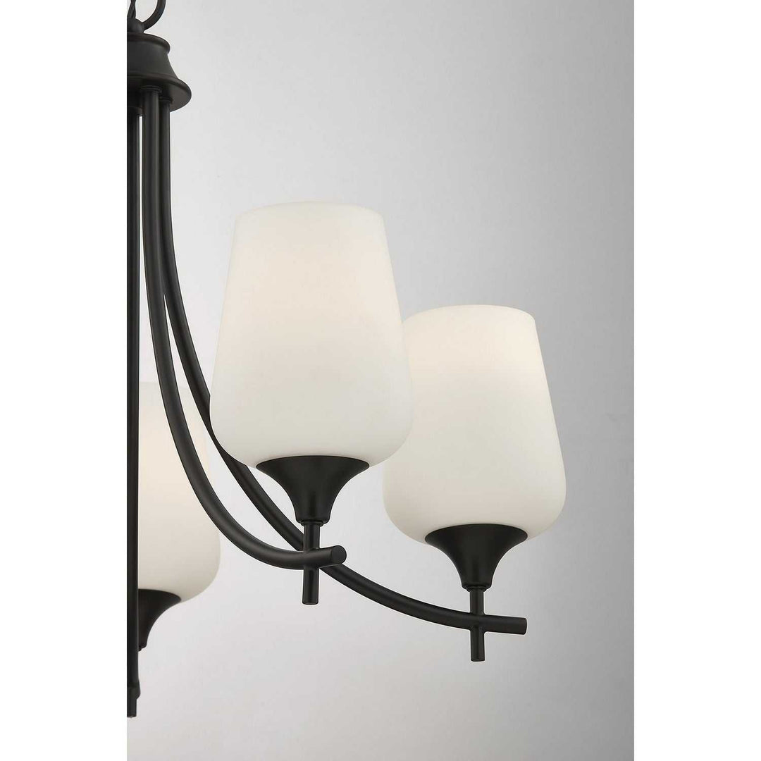 Savoy House - 1-6032-5-BK - Five Light Chandelier - Octave - Matte Black