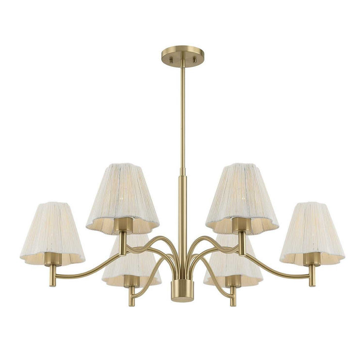 Savoy House - 1-6084-6-127 - Six Light Chandelier - Rosa - Noble Brass