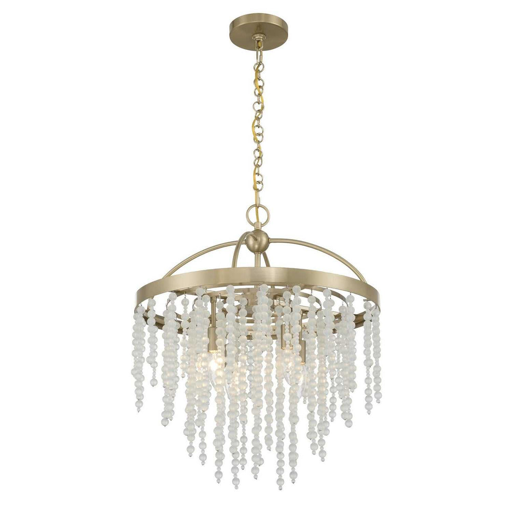 Savoy House - 1-6450-4-127 - Four Light Chandelier - Jeanette - Noble Brass