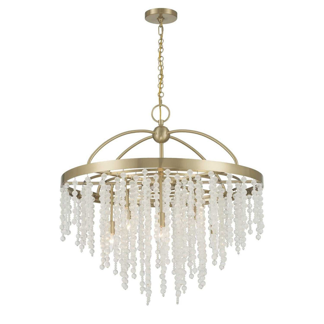 Savoy House - 1-6451-8-127 - Eight Light Chandelier - Jeanette - Noble Brass