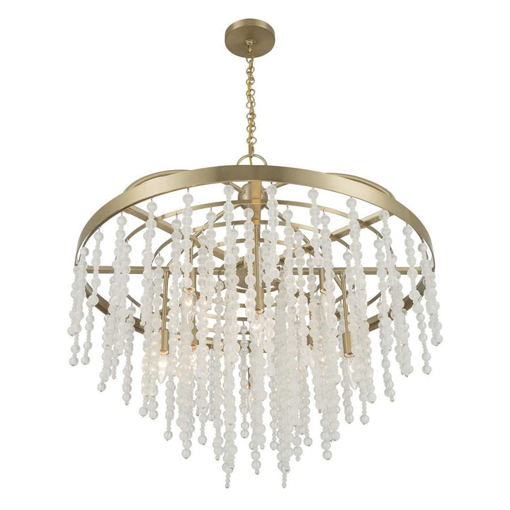 Savoy House - 1-6451-8-127 - Eight Light Chandelier - Jeanette - Noble Brass