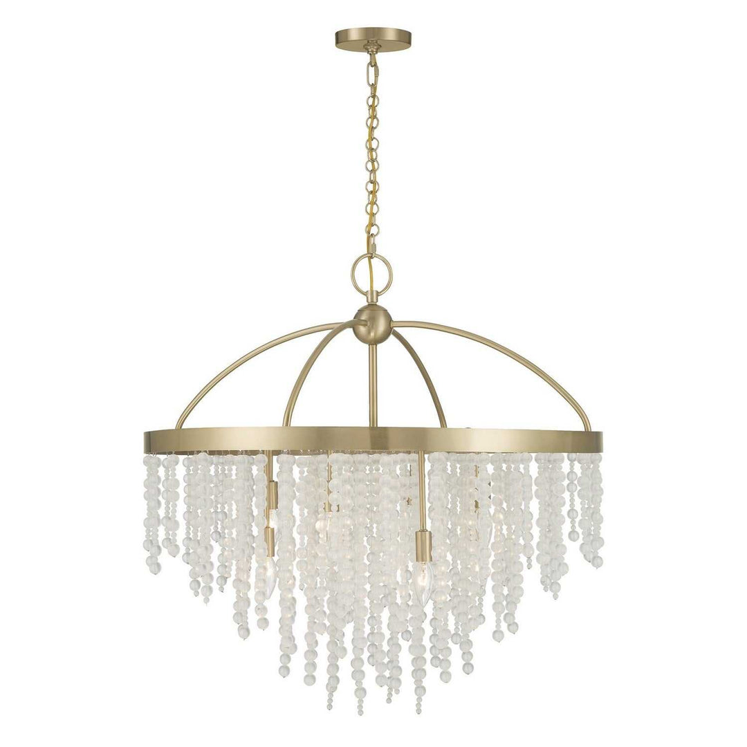 Savoy House - 1-6451-8-127 - Eight Light Chandelier - Jeanette - Noble Brass