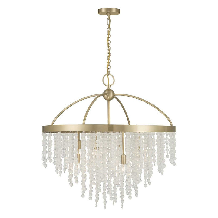 Savoy House - 1-6451-8-127 - Eight Light Chandelier - Jeanette - Noble Brass