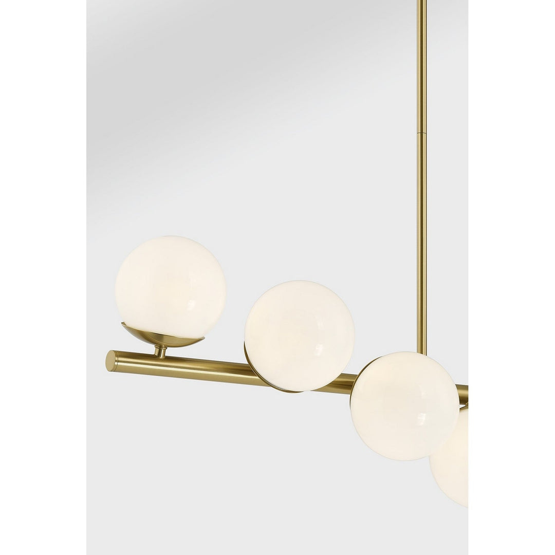 Savoy House - 1-6524-8-322 - Eight Light Linear Chandelier - Turin - Warm Brass