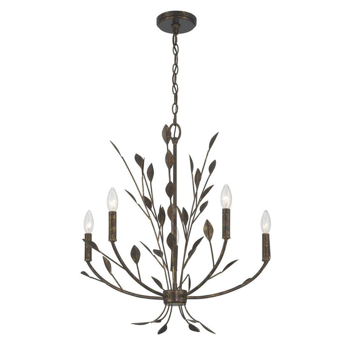 Savoy House - 1-6706-5-334 - Five Light Chandelier - Laska - Enchanted Bronze