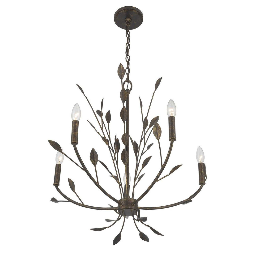 Savoy House - 1-6706-5-334 - Five Light Chandelier - Laska - Enchanted Bronze