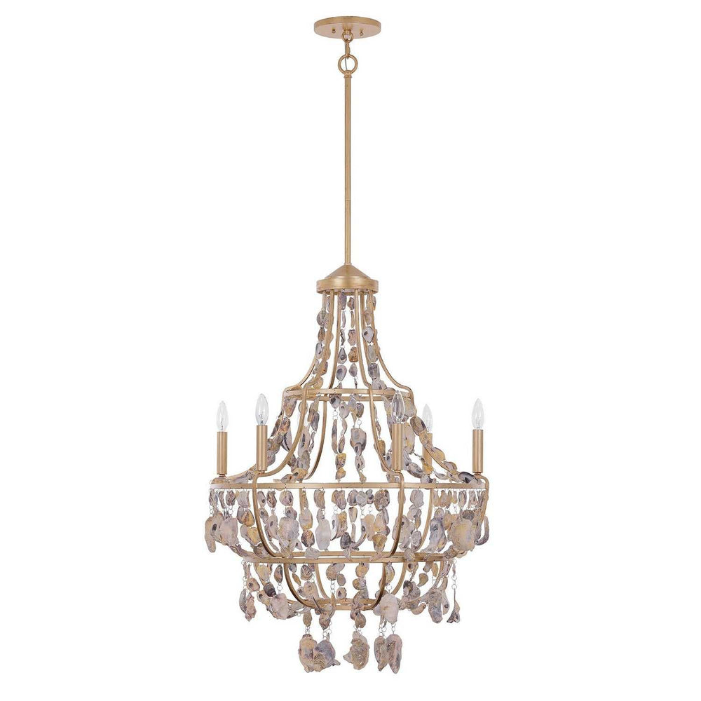 Savoy House - 1-8403-6-342 - Six Light Chandelier - Leanne - Chandon