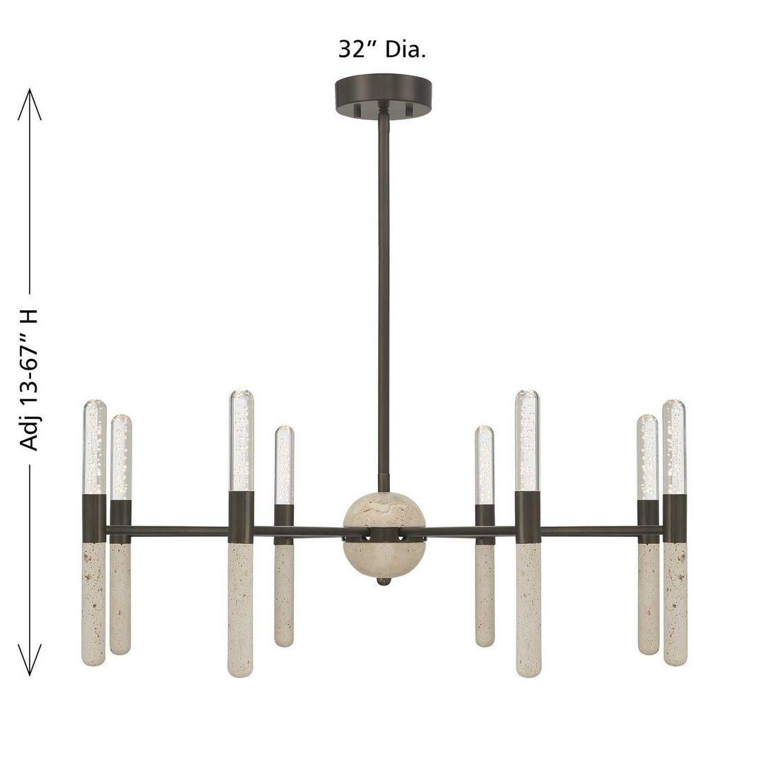 Savoy House - 1-9716-8-15 - LED Chandelier - Linden - Mediterranean Bronze
