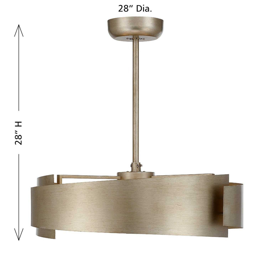 Savoy House - 28-FD-455-53 - LED Fan D'Lier - Amiena - Silver Patina